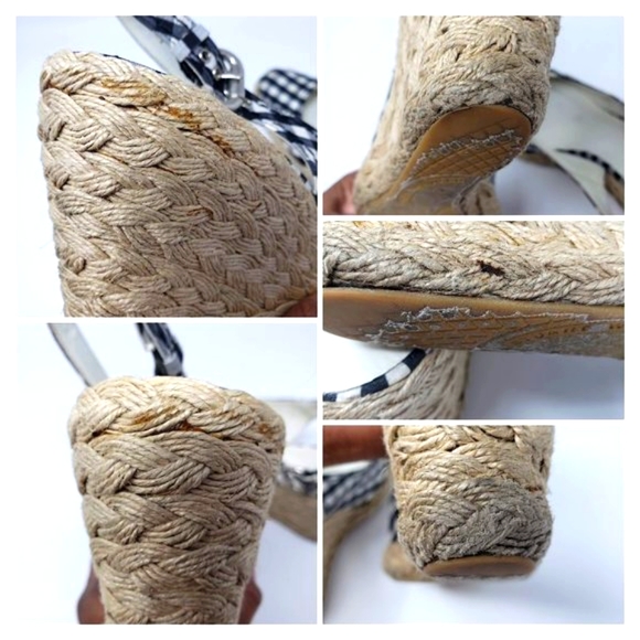 Stuart Weitzman Gingham Espadrille Slingback - Picture 9 of 14